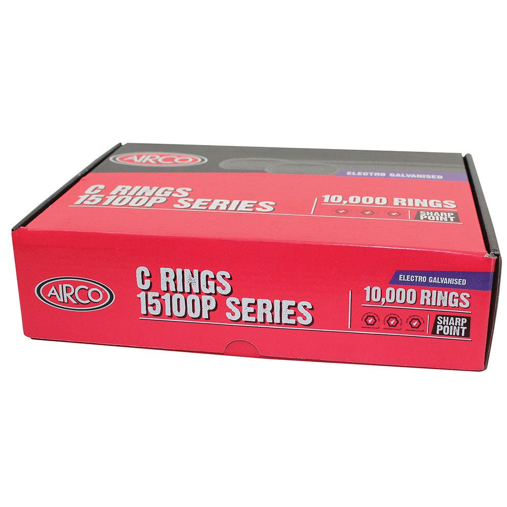 AIRCO 15100P Series C Rings Electro Galvanised Box Of 10000 RC00231