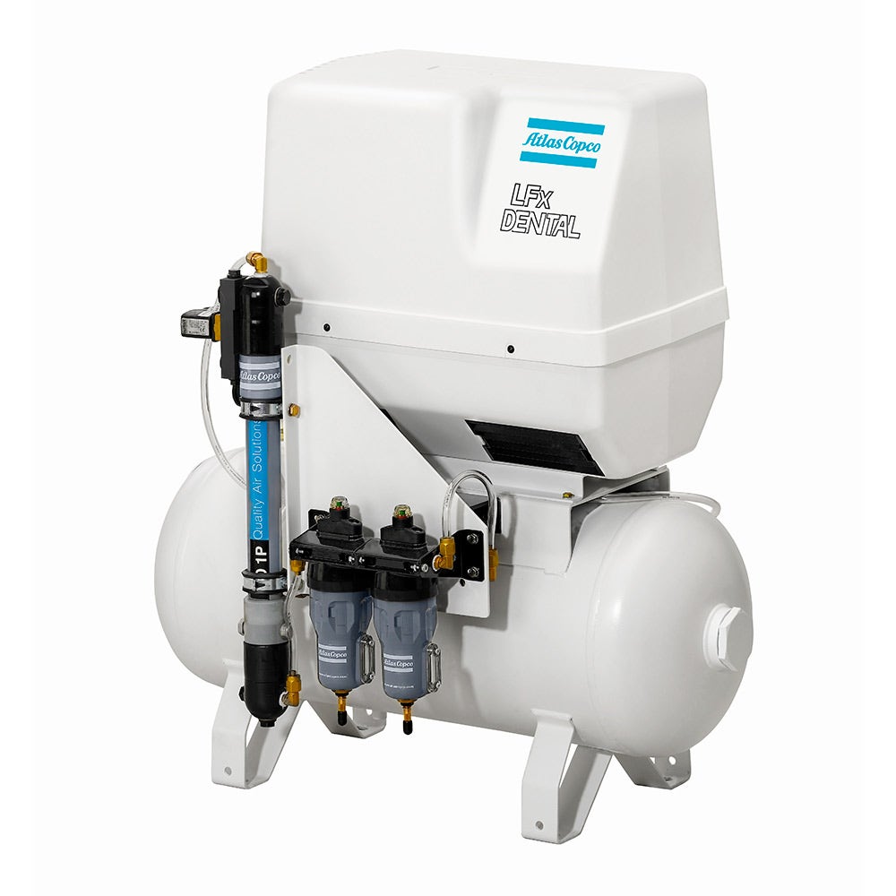 ATLAS COPCO 2HP 50L Premium Oil Free Piston Compressor w. Receiver and Dryer 8115410451