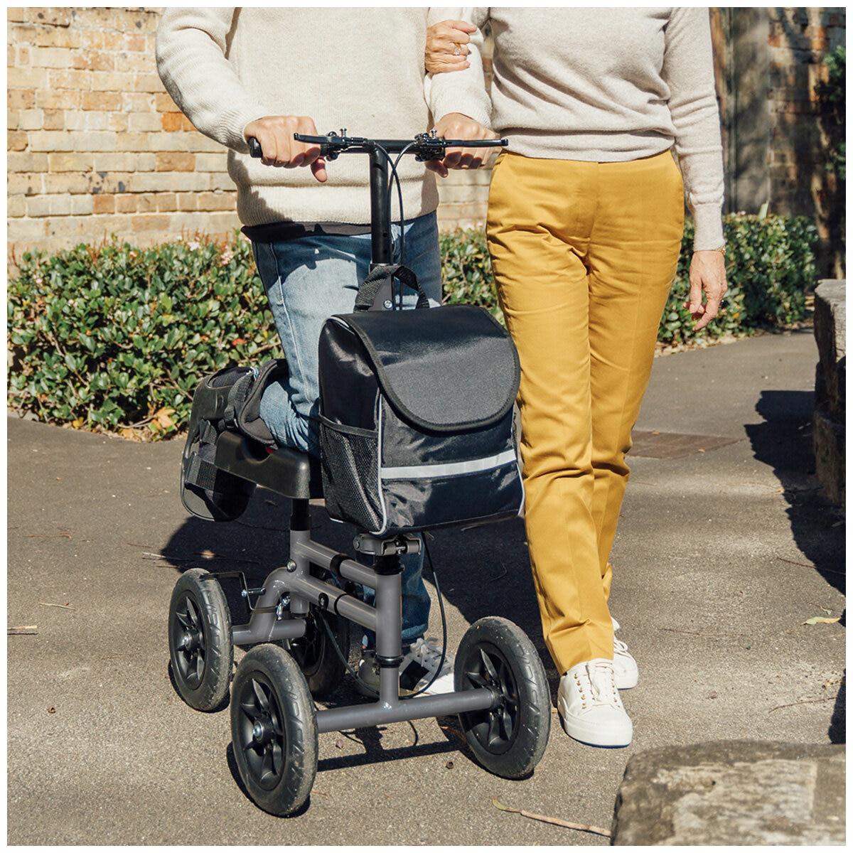 Altus Knee Walker Scooter All Terrain 10 Inch Wheel Titanium