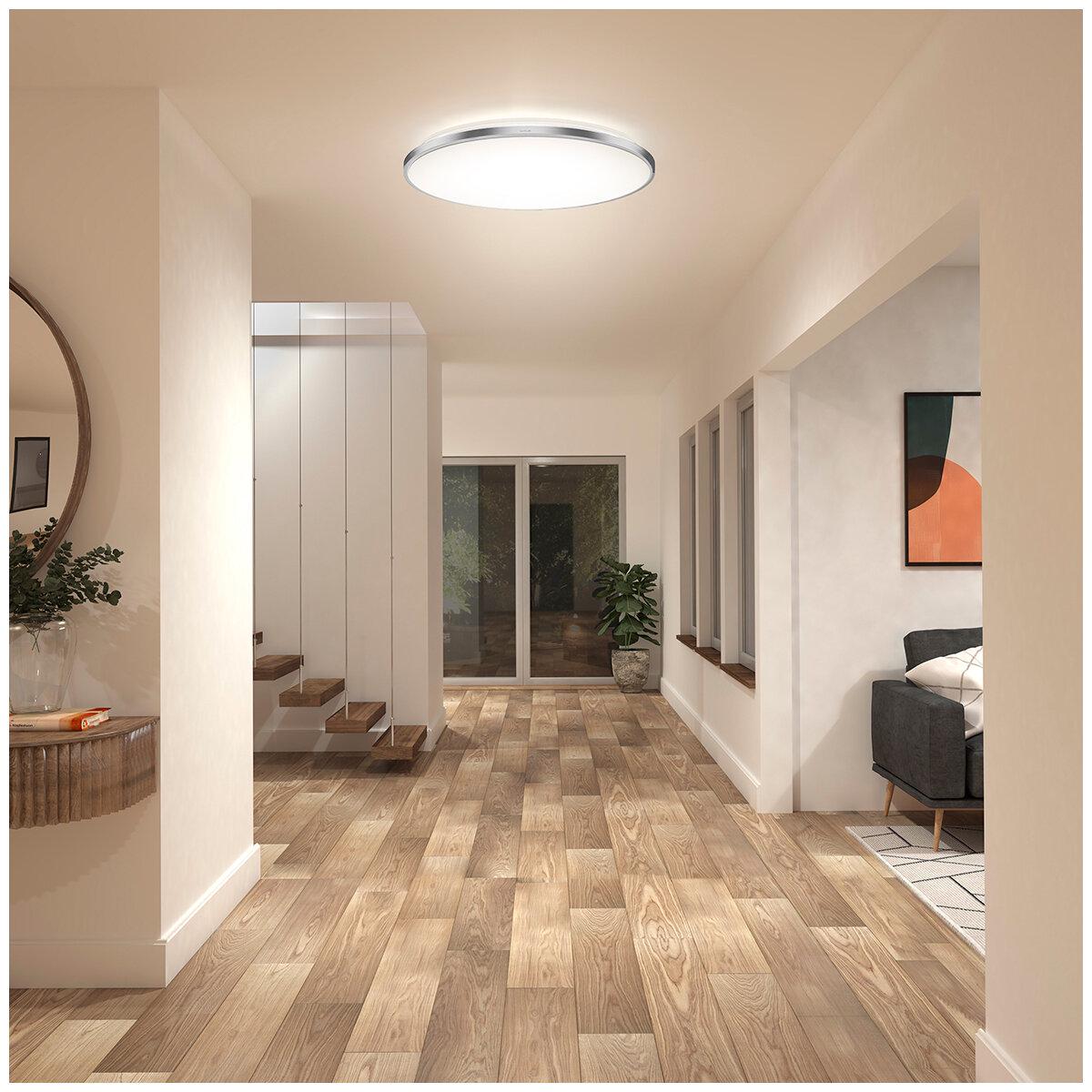 Artika Jupiter LED Integrated Flush Mount With Remote Control And Variable Color 58cm