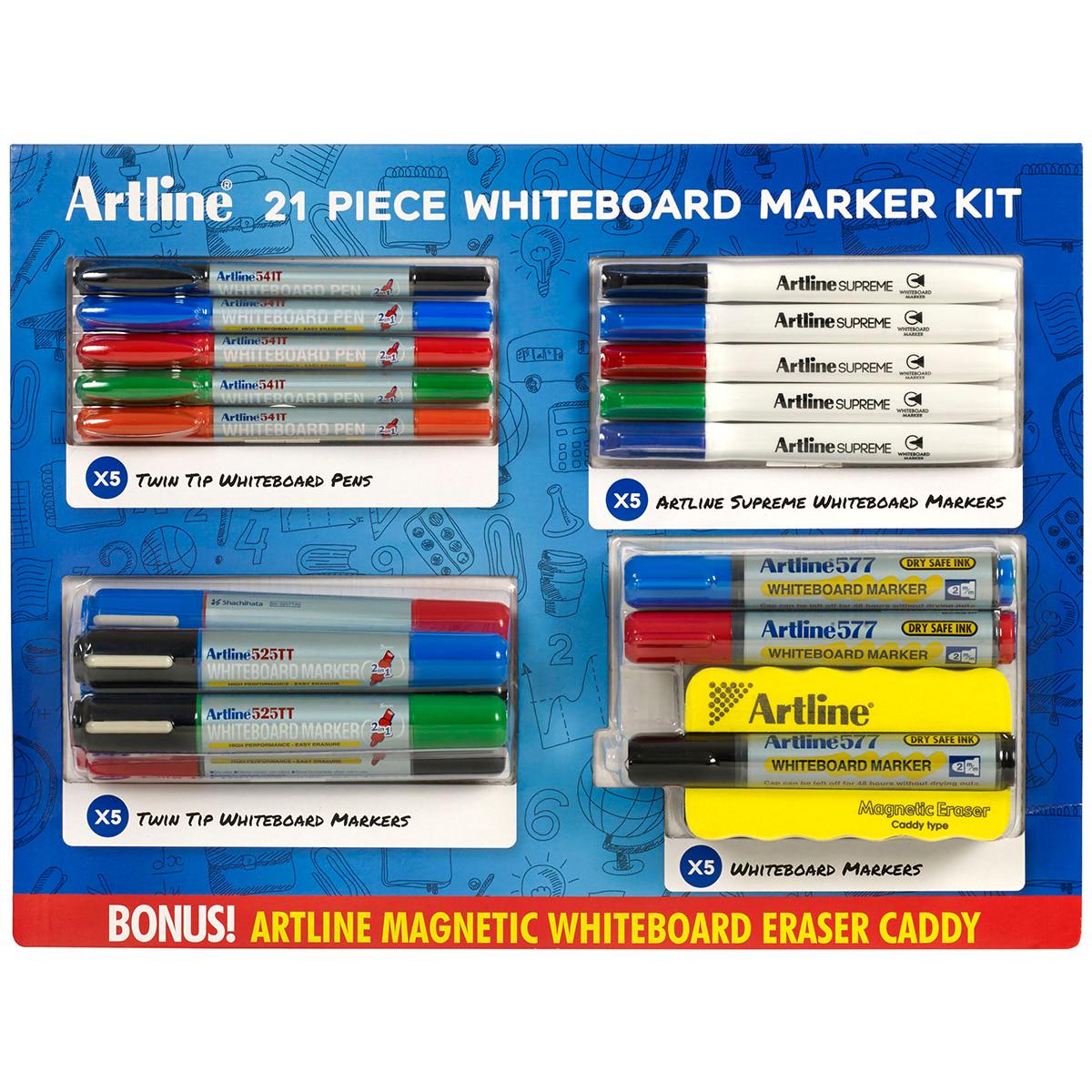Artline 21 Piece Whiteboard Market Kit