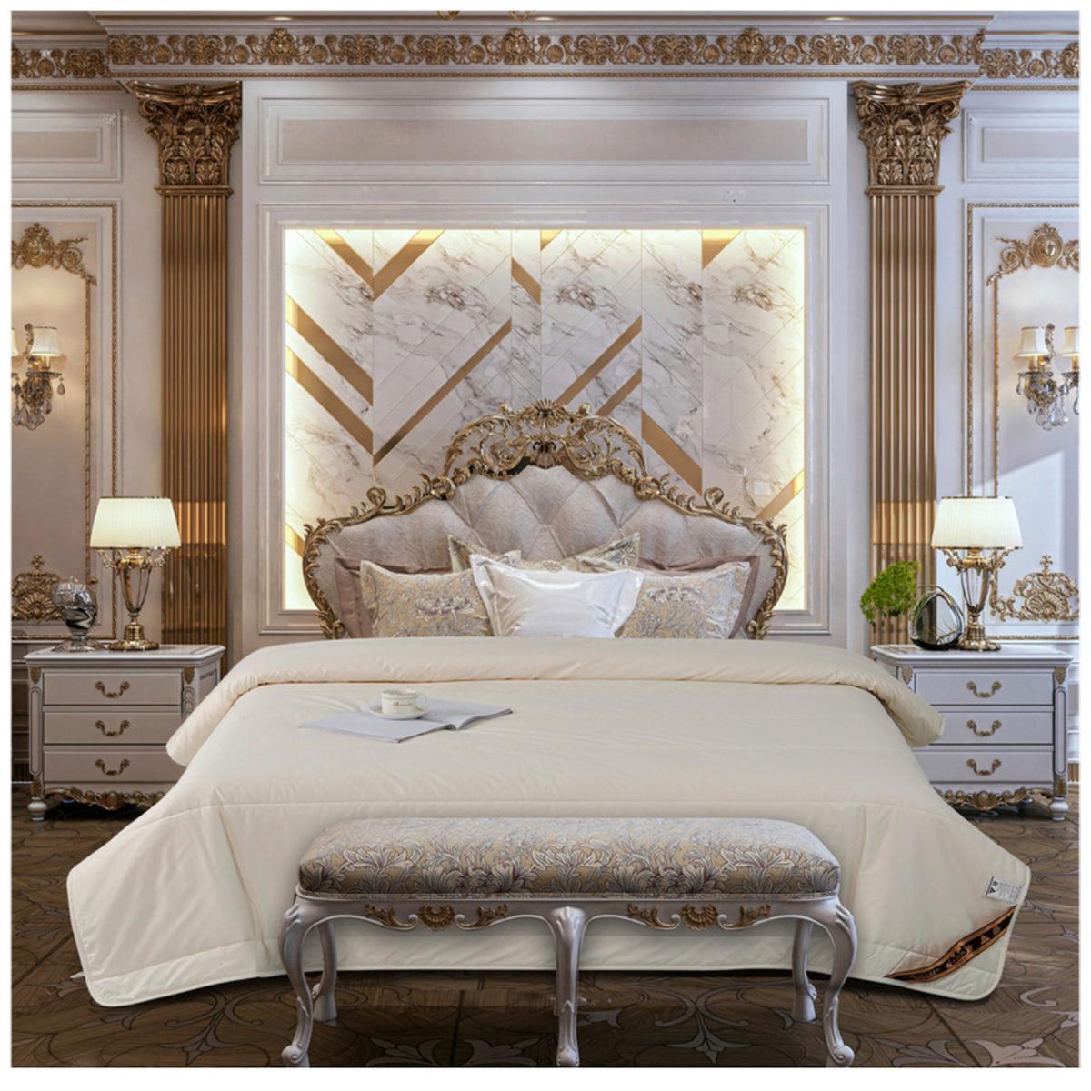 Ausgolden Baron Cotton Sateen And Pure Wool All Season Quilt King