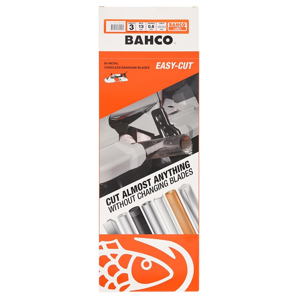 BAHCO 900mm Easy Cut Portaband Saw Blade - 3 Blade Pack 3857-13-0.6-EZ-M-3P900