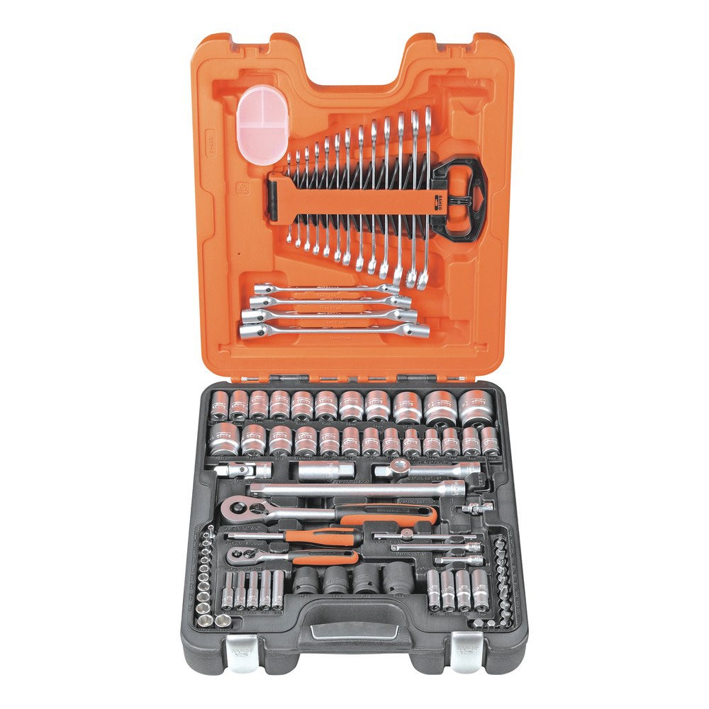 BAHCO 94 Piece Metric and Imperial Socket and Bit Set S877