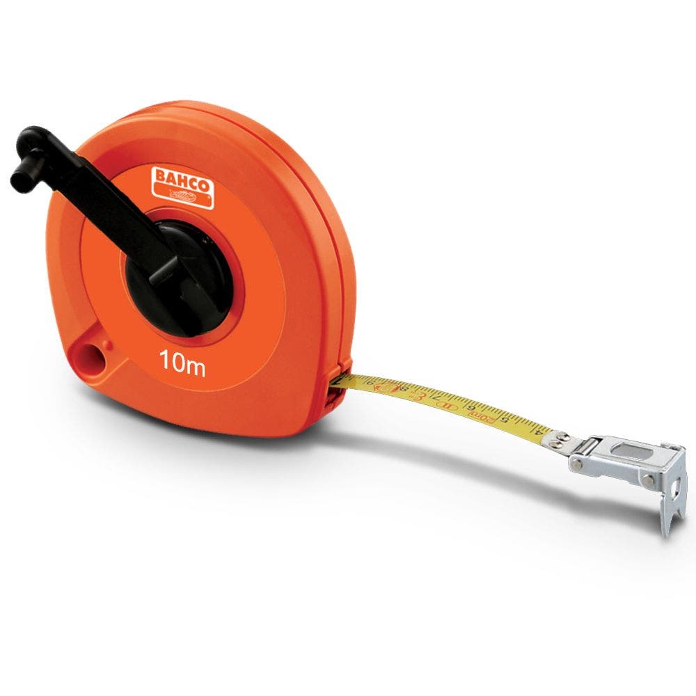 BAHCO TAPE MEASURE, 10M, METRIC, STEEL, EASY REWIND LTG10