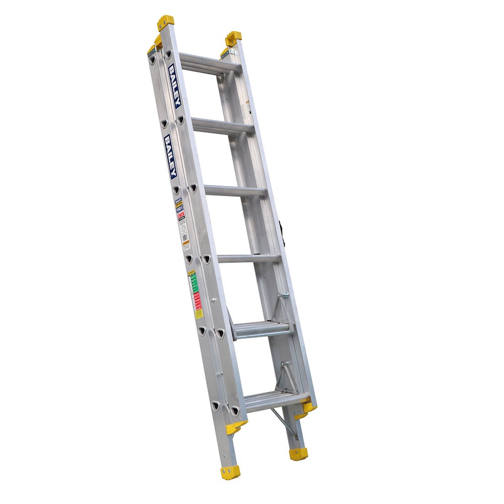 BAILEY 6 14 150kg Aluminium Triple Extension Industrial Ladder FS13908