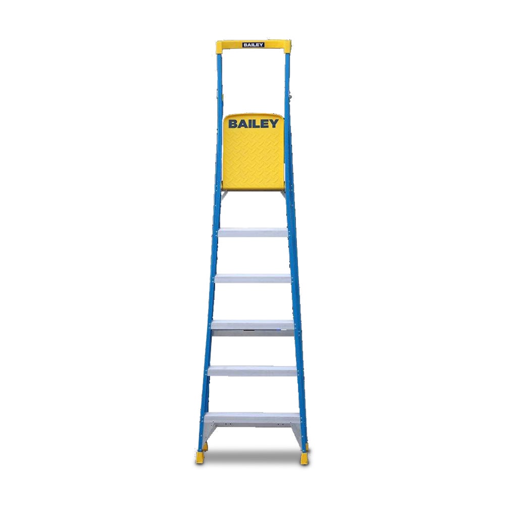 BAILEY P1506 Platform Step Ladder 1.8m Fibreglass 150kg Industrial FS14073