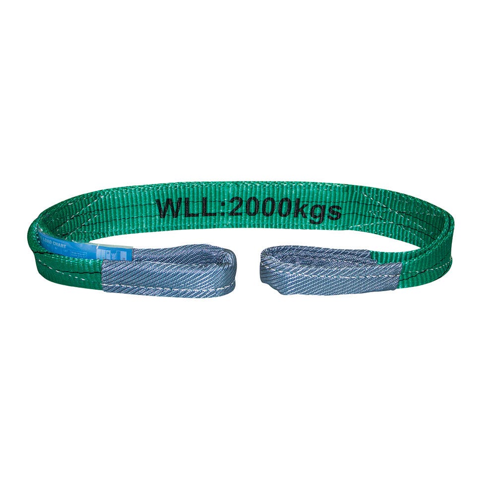 BEAVER SLING WEBBED FLAT 2T 3M DOUBLE PLY GREEN