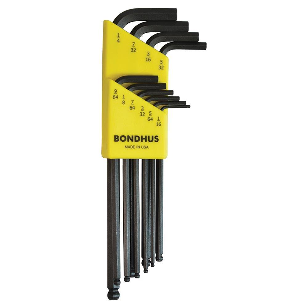 BONDHUS 10 Pce Ballend L-Wrench 1 16-1 4inch BD10938