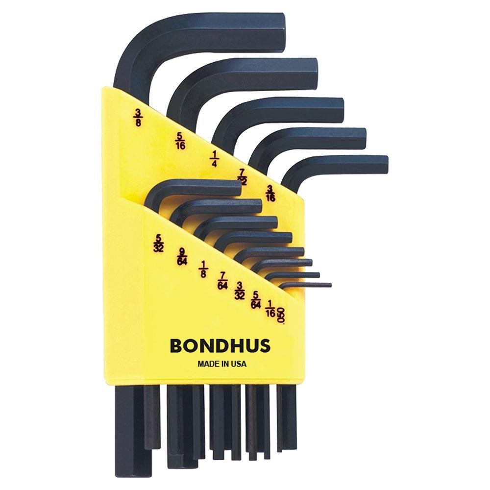 BONDHUS 13 Pce Hex L-Wrench Short .050-3 8 BD12237