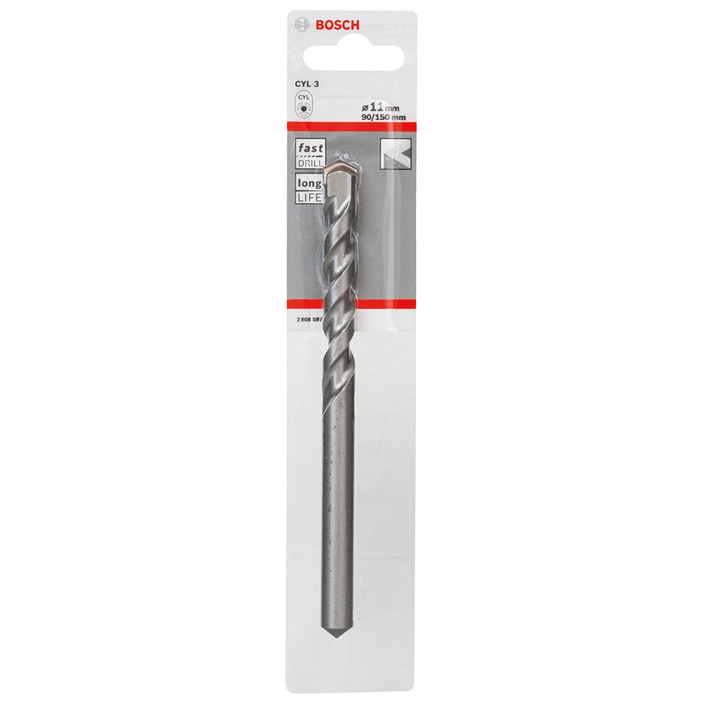 BOSCH 11 x 150mm Silver Percussion Masonry Drill Bit