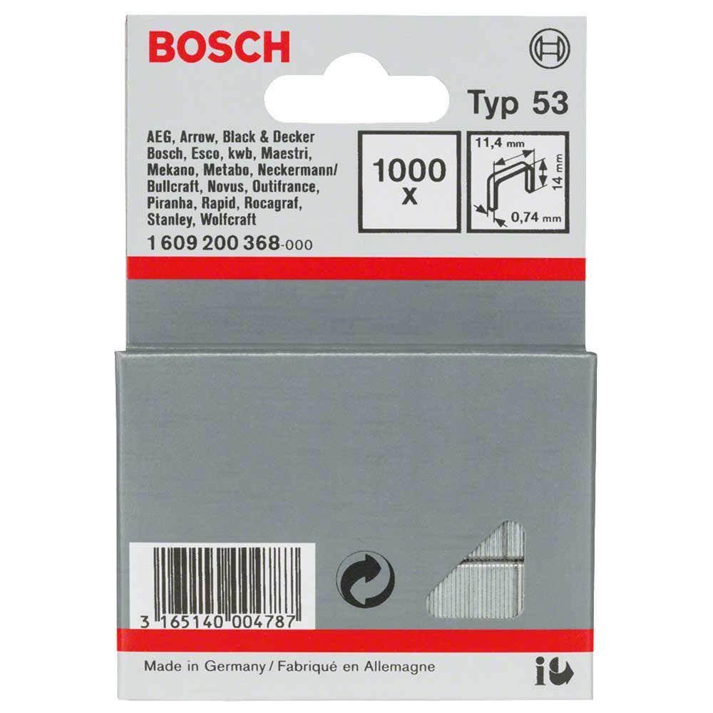 BOSCH 14mm Staples - 1000 Pieces BOX Suits PTK14&23E 1609200368