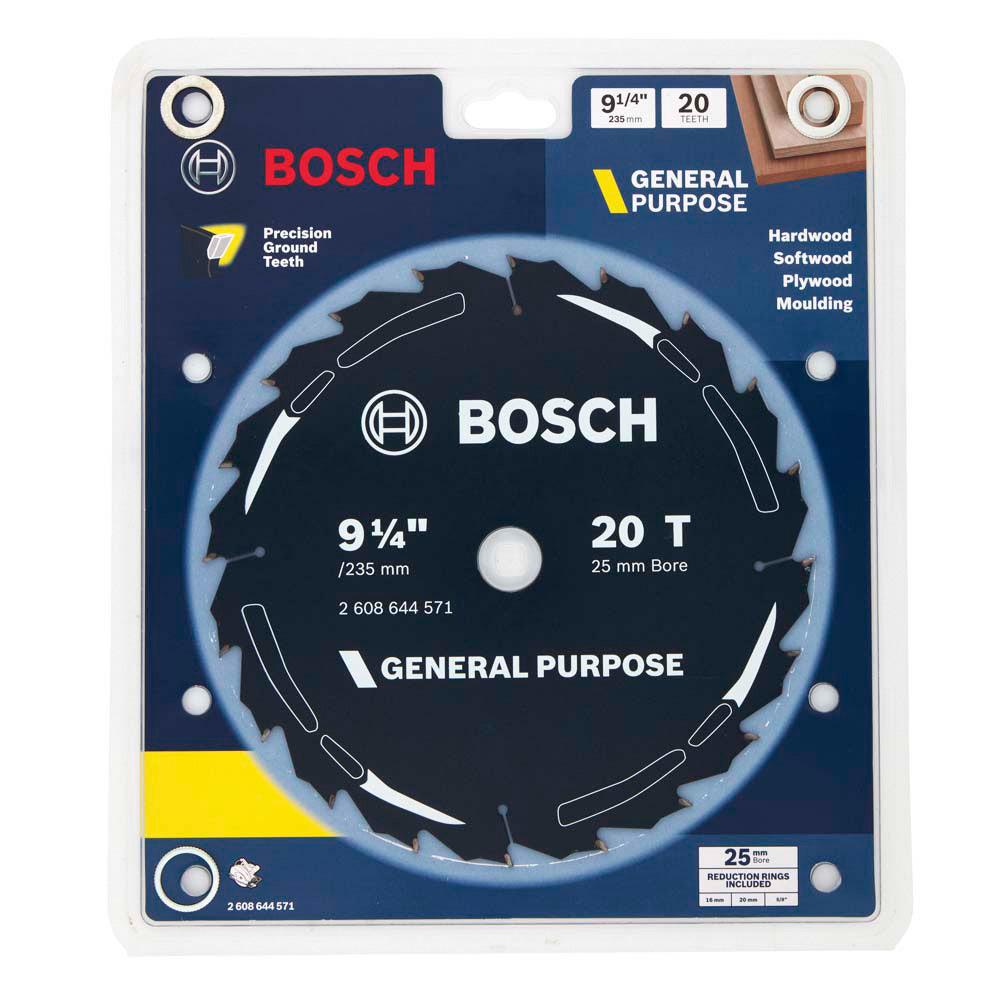BOSCH 235mm 20T TCT Circular Saw Blade for Wood Cutting - GENERAL PURPOSE