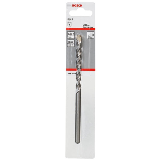 BOSCH 8 x 150mm Silver Percussion Masonry Drill Bit