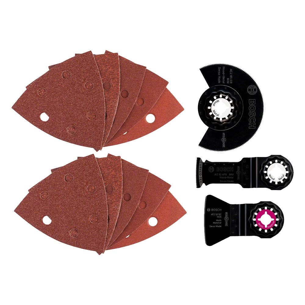 BOSCH Multi-Tool Blade and Sanding Set - STARLOCK - 13 Piece