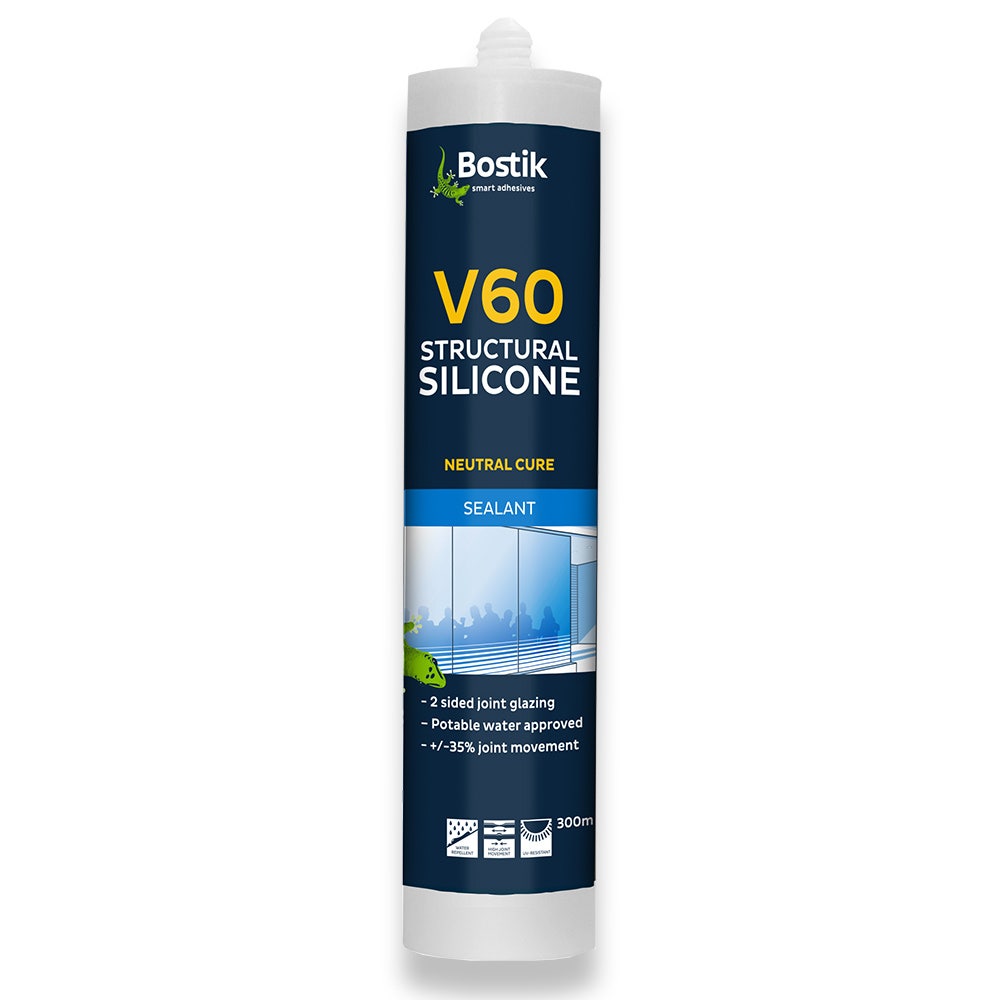 BOSTIK 300ml V60 Glazing Sealant Silicone 30840229