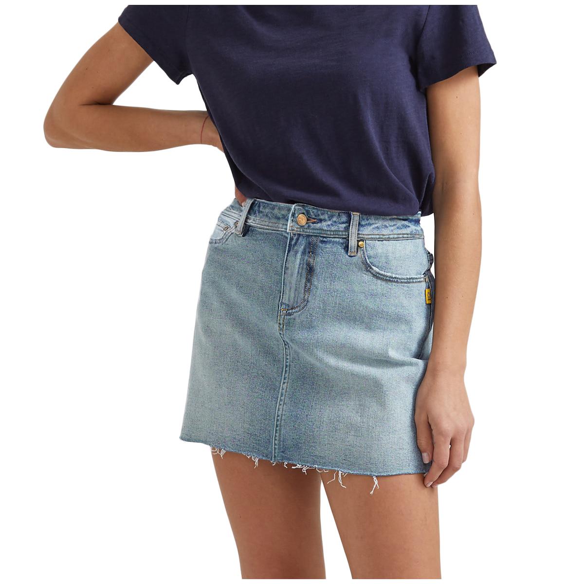 Bettina Liano Women's Denim Skirt Black