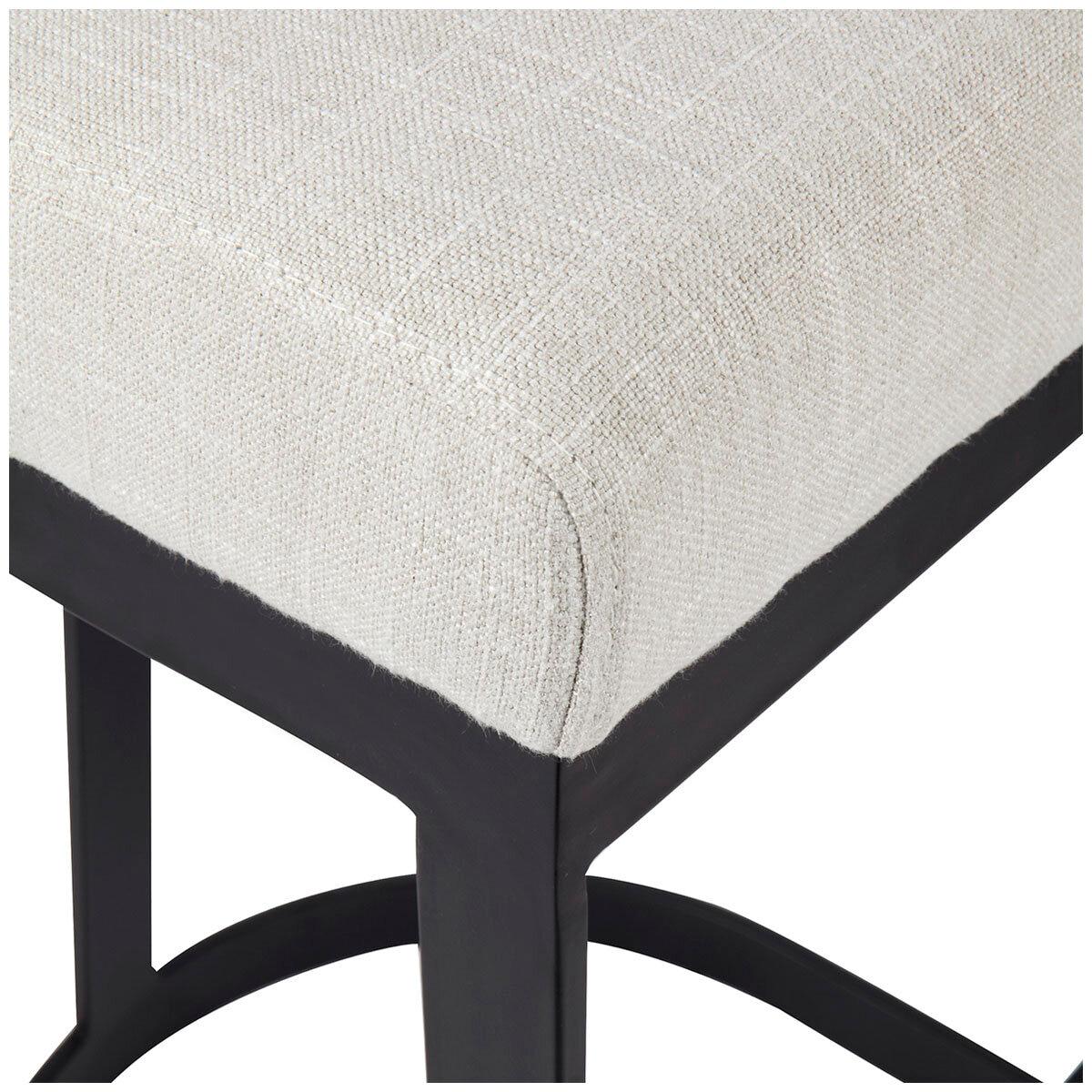 CAFE LIGHTING and LIVING Brooke Black Kitchen Stool Natural
