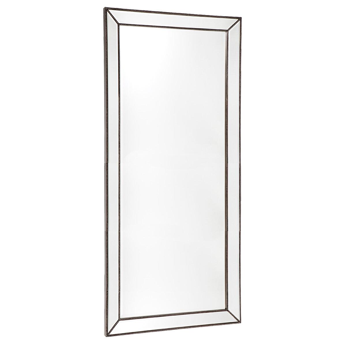 CAFE LIGHTING and LIVING Zeta Floor Mirror, Antique Silver