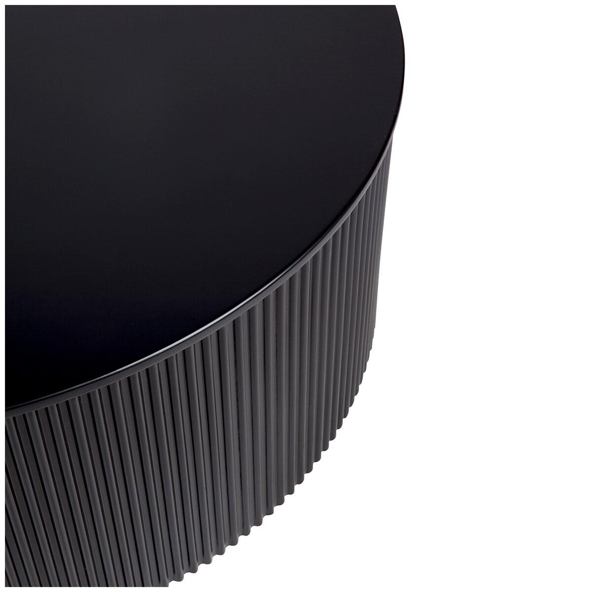 CAFE LIGHTING and LIVING Nomad Round Coffee Table Black