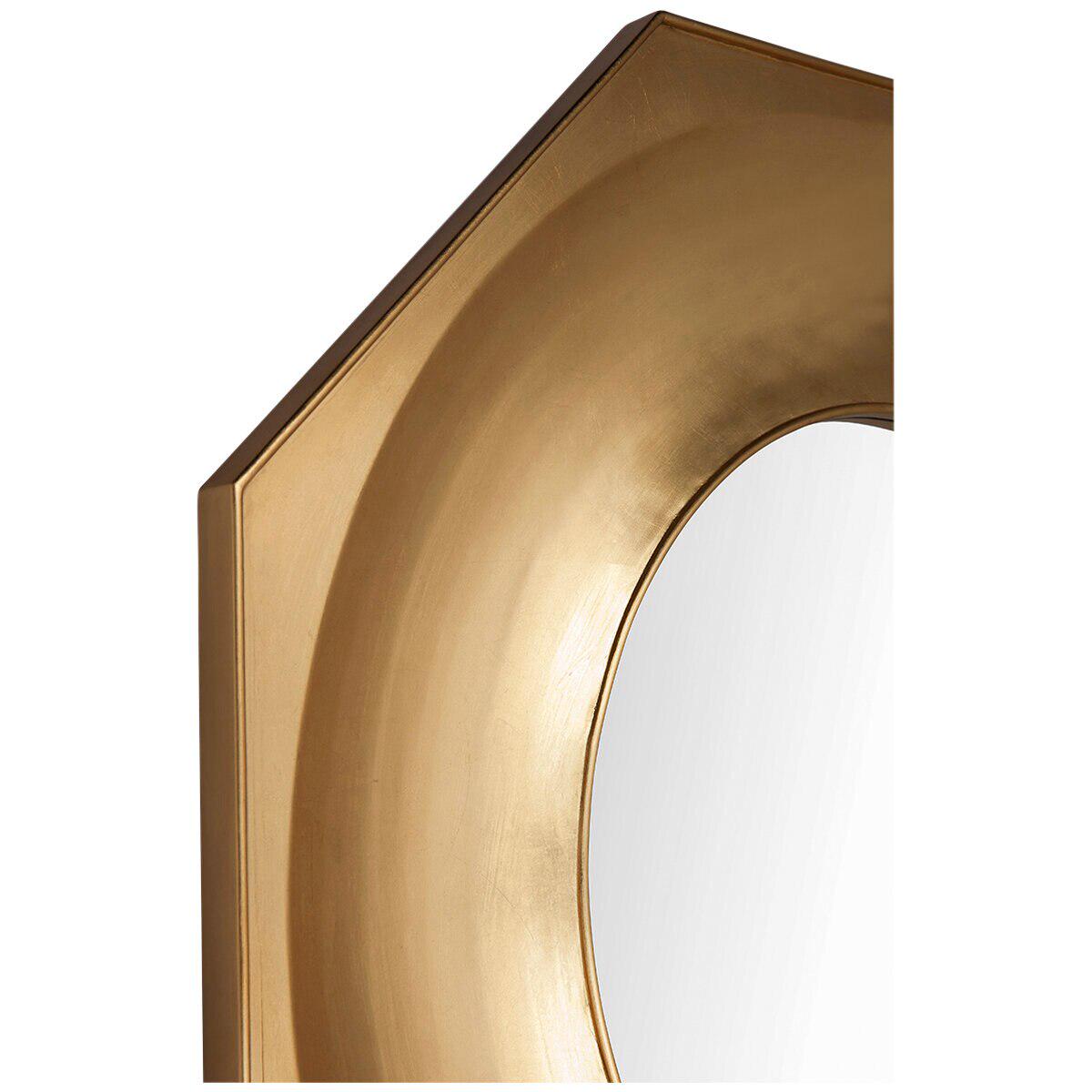 CAFE LIGHTING and LIVING Zander Hexagonal Mirror Gold