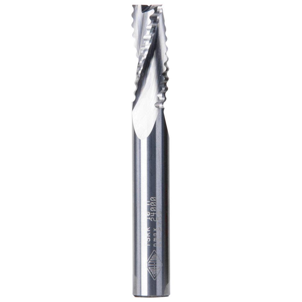 CARBITOOL 12.0mm TC Straight Up-Cut Roughing Spiral Router Bit for Wood - 12.0mm shank TSRR 12 M