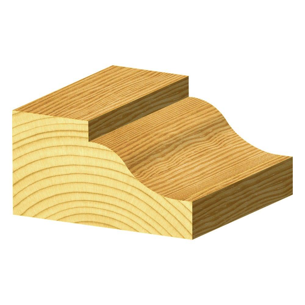 CARBITOOL Router Bit TCT Raised Panels w.Bearing 2.1 4inch -Diameter 1 2inch -Shank TOG 67 B 1 2