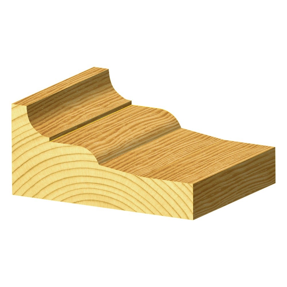 CARBITOOL Router Bit TCT Raised Panels w.Bearing 3inch -Diameter 1 2inch -Shank TPD 6 1 2