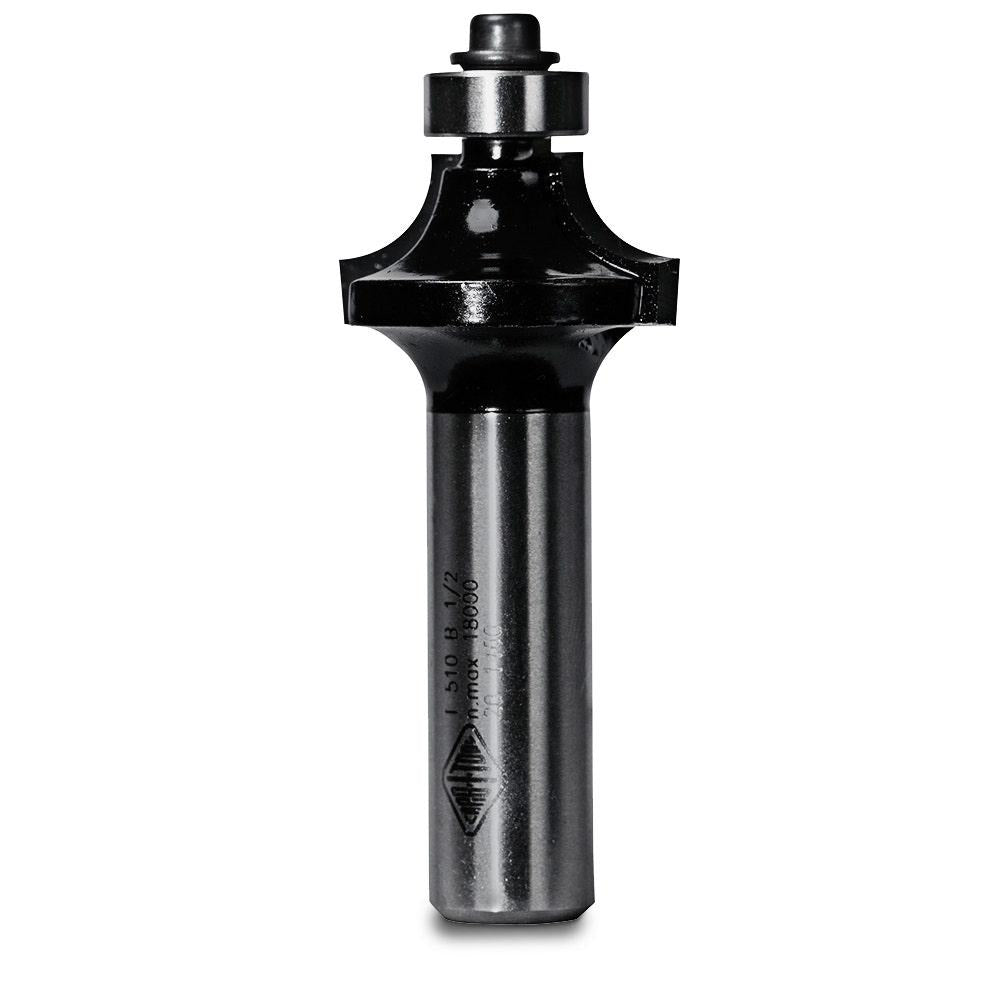 CARBITOOL Router Bit TCT Round Over 5 16inch -Radius 1 2inch -Shank T 510 B 1 2