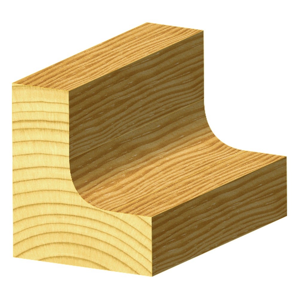 CARBITOOL Router Bit TCT Dish Cut 19mm-Diameter 4.75mm-Radius 1 2inch -Shank TD 706 1 2