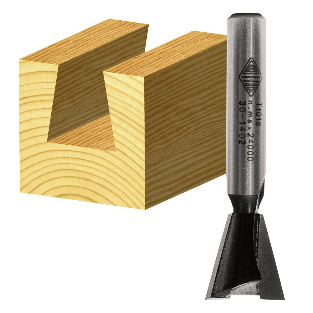 CARBITOOL Router Bit TCT Dovetail 1 2inch -Diameter 1 4inch -Shank T 1016