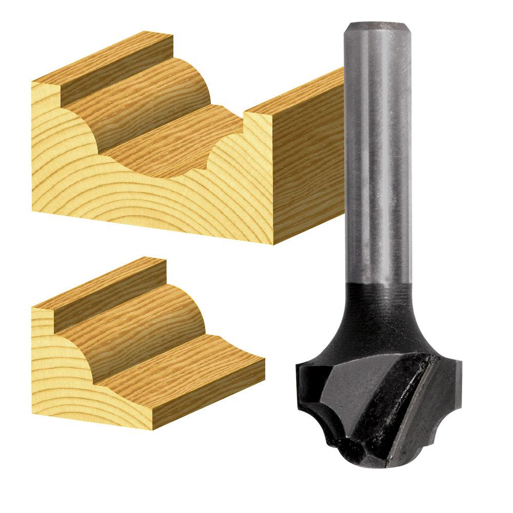 CARBITOOL Router Bit TCT Traditional Classical 3 16inch -Radius 1 4inch -Shank TTC 12