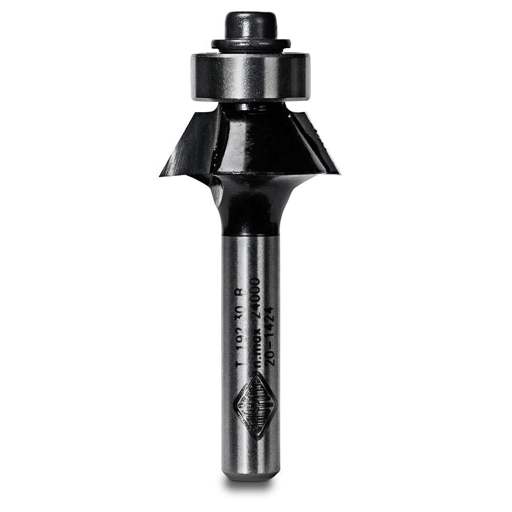CARBITOOL Router Bit TCT Bevel Trimming 30-Degree 1 4inch -Shank T 192.30 B