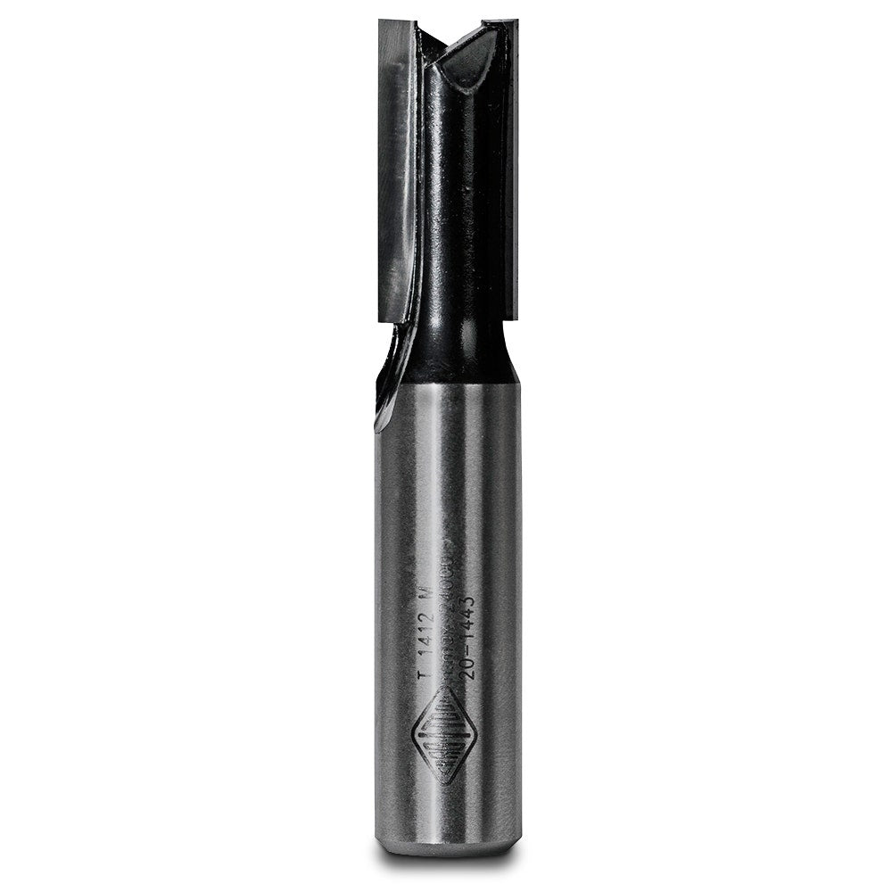 CARBITOOL Router Bit TCT Straight Router 12mm-Diameter 1 2inch -Shank T 1412 M