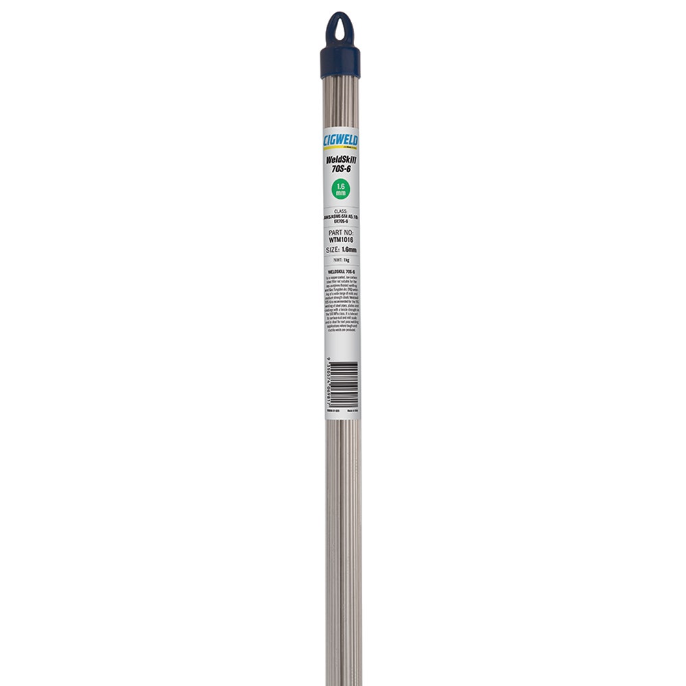 Cigweld Mild Steel TIG Filler Rod, 1.6mm, 1kg Pack - Part WTM1016