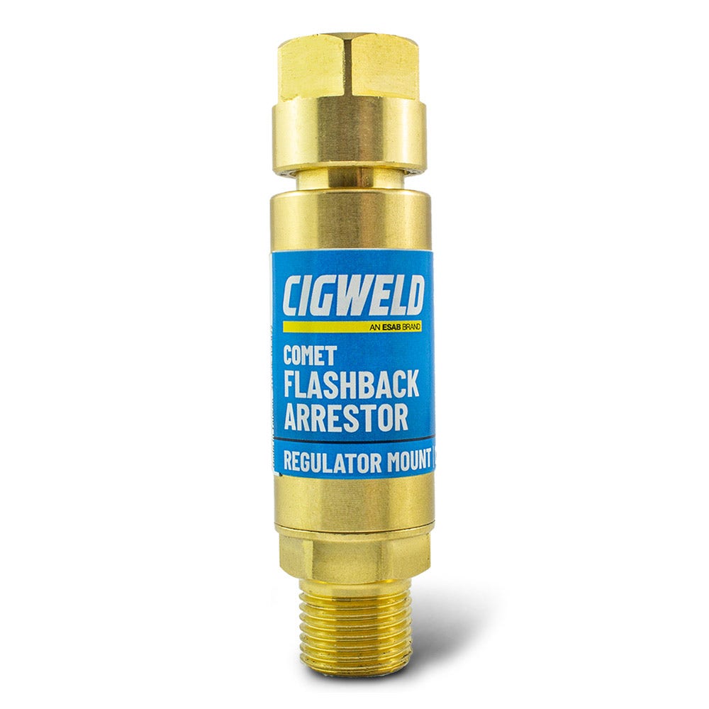 Cigweld Comet Flashback Arrestor, Reg Mount, Oxygen - Part 208516