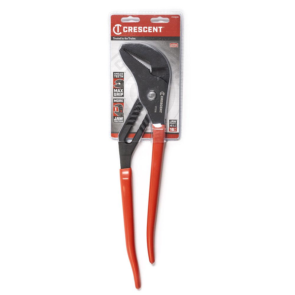CRESCENT 406MM 16 Straight Jaw Dipped Handle Tongue And Groove Pliers RT216CVN-06