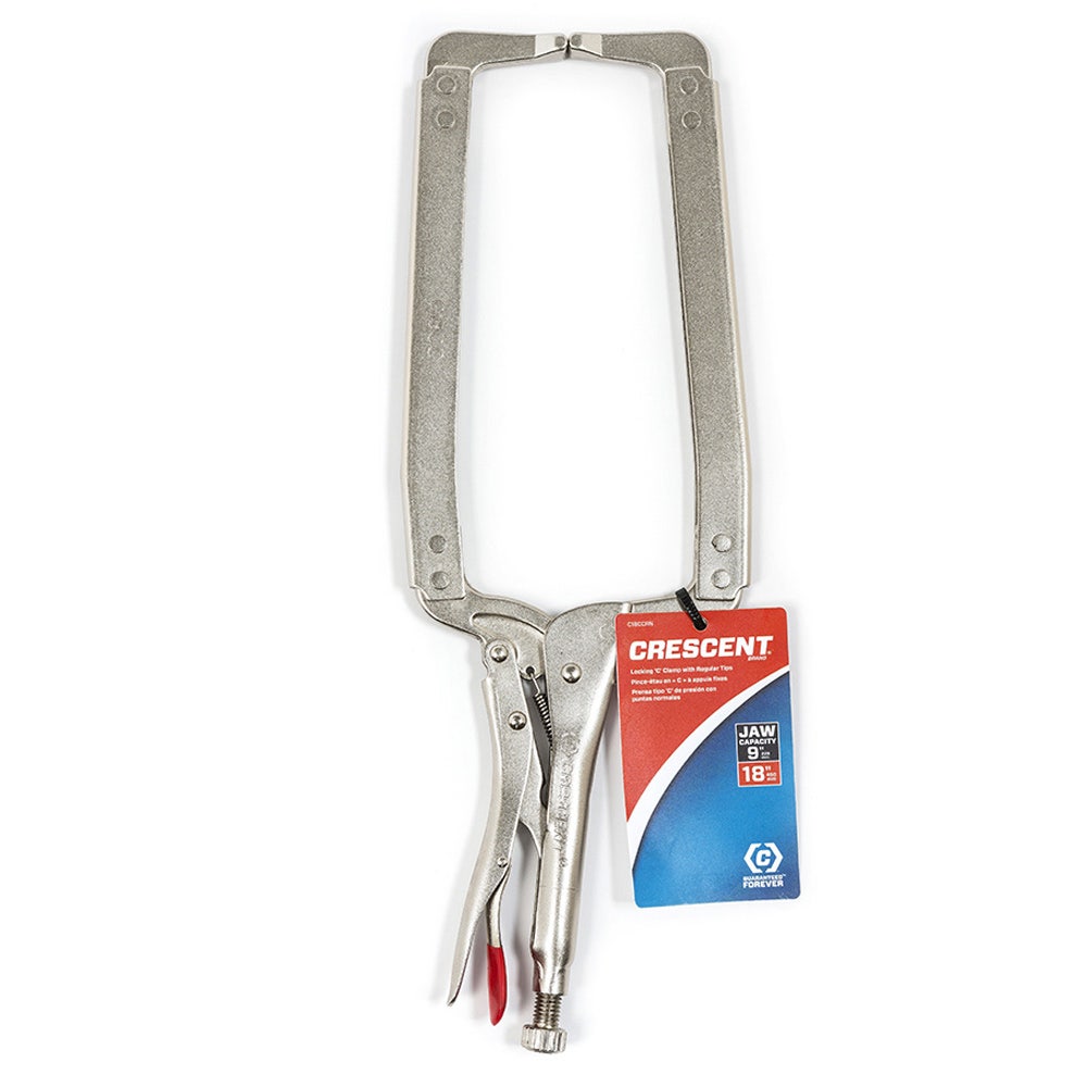 CRESCENT 450MM 18 Locking C-Clamp With Regular Tips C18CCRN