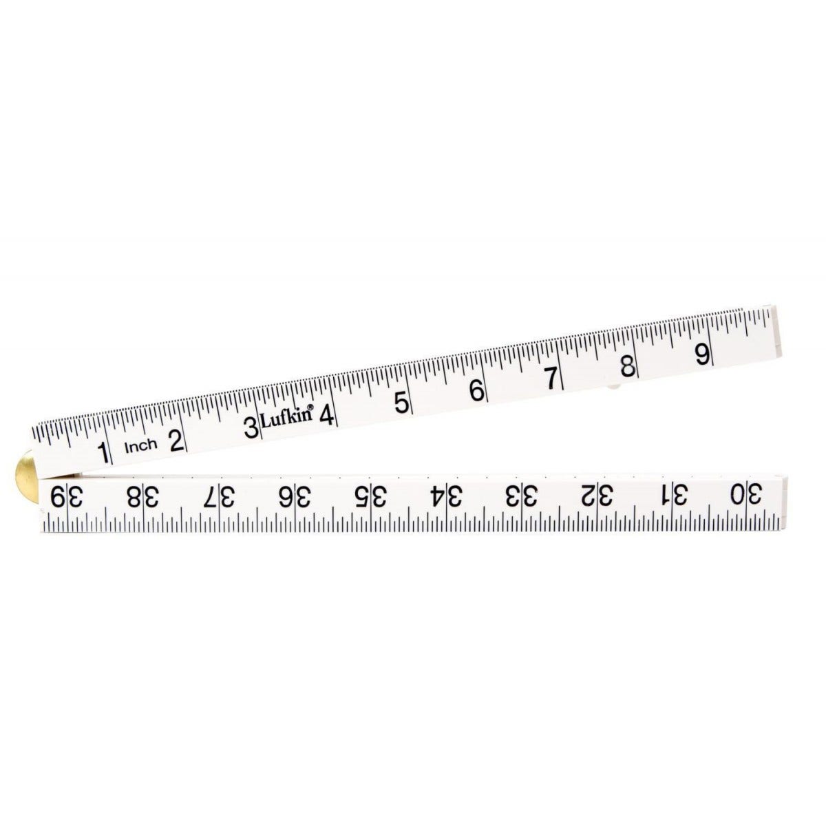 CRESCENT LUFKIN 1m 39 4 Fold White Bevelled Edge Folding Rule LFBMEN