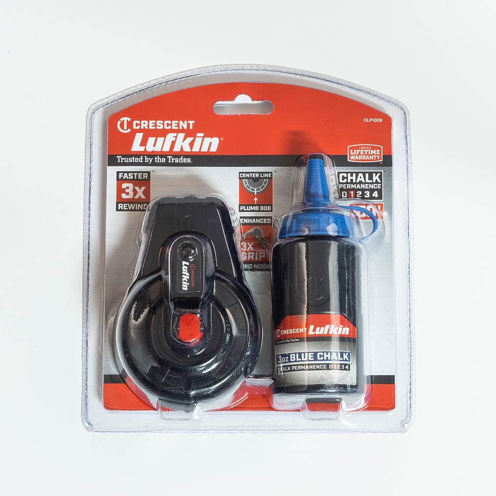 CRESCENT LUFKIN 30m Chalk Reel w 3oz Blue Chalk CLP100B
