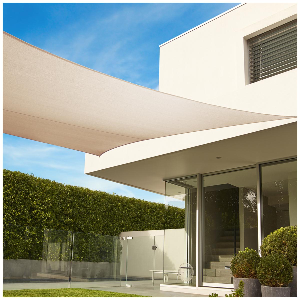 Coolaroo Rectangle Shade Sail Kit Beech