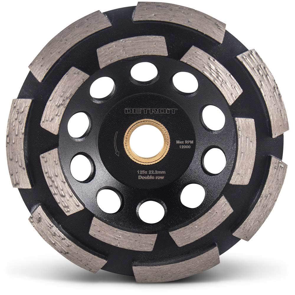 DETROIT 125mm Double-Row General Purpose Diamond Grinding Cup