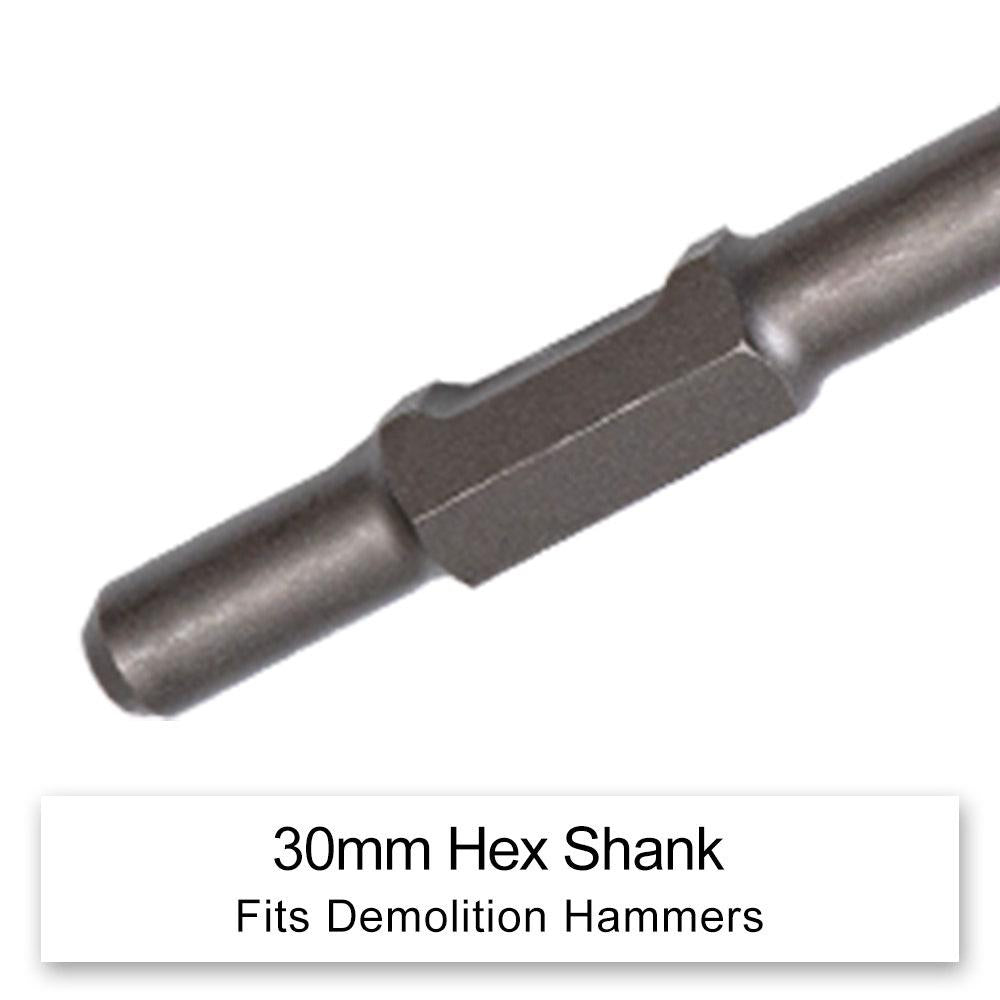 DETROIT 150 x 630mm 3.3mm Thick 30mm-Hex Floor Scraper
