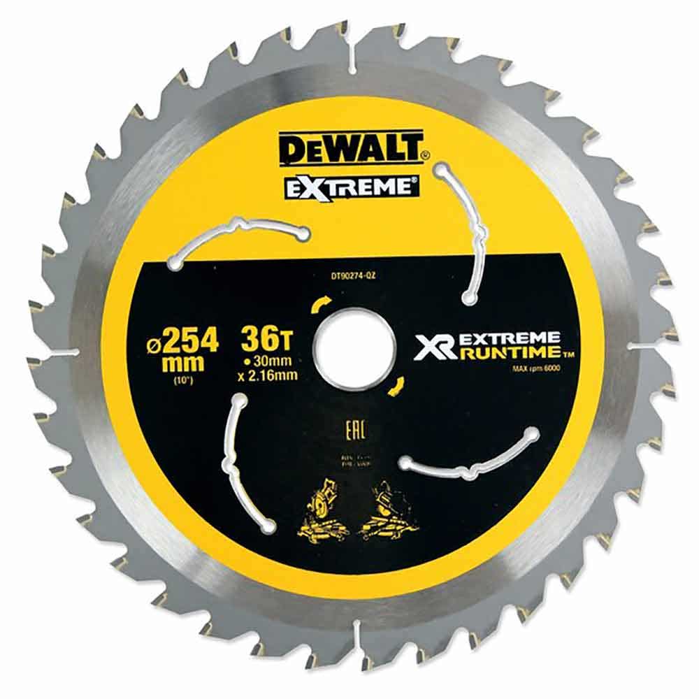 DEWALT 254mm x 16mm XR Extreme Runtime Circular Saw Blade DT90274-QZ