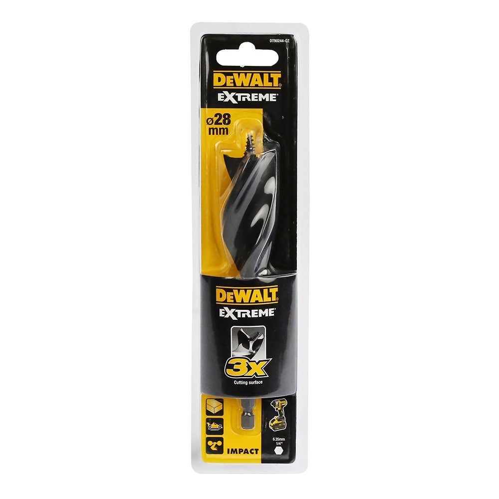 DEWALT 28 x 152mm Tri-Flute Extreme Spade Bit DT90244-QZ
