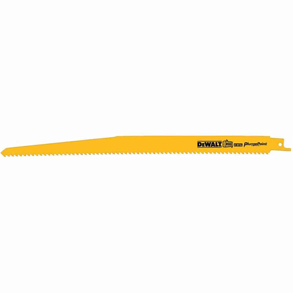 DEWALT 305mm (12 ) 6 TPI Bi-Metal Reciprocating Saw Blade 5pc DW4804