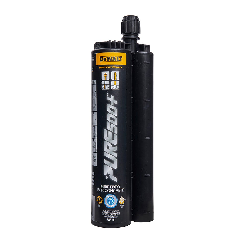 DEWALT 585ml PURE500 Plus Epoxy Adhesive Chemical Anchor DFC1110500