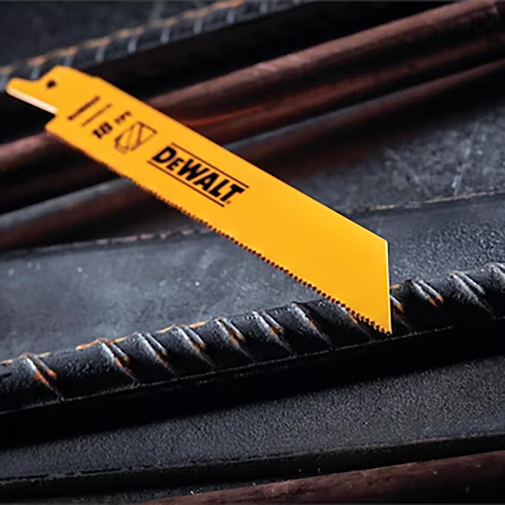 DEWALT 6inch 24TPI Bi-Metal Reciprocating Saw Blade - 5 Piece DW4813