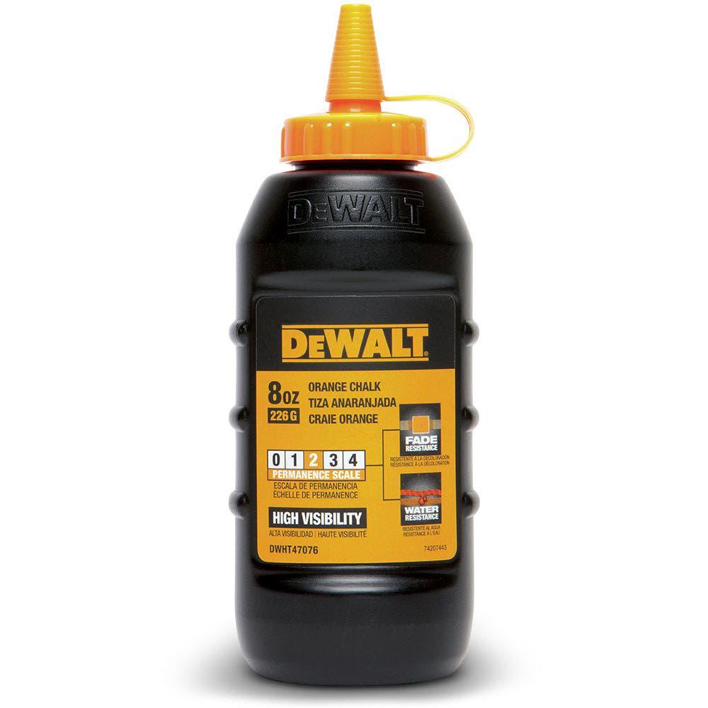 DEWALT 8oz 225gm Orange Chalk DWHT47076L