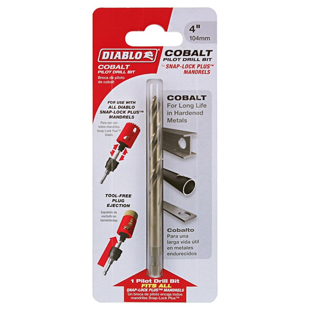 DIABLO 1 4inch x 104mm HSS-Cobalt Holesaw Pilot Bit - SNAP-LOCK PLUS
